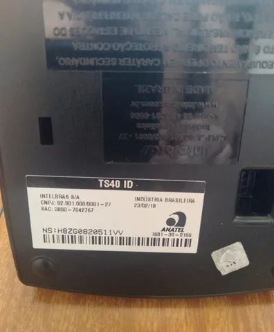 Telefone Intelbras TS 40 ID sem fio - cor preto - Foto 3