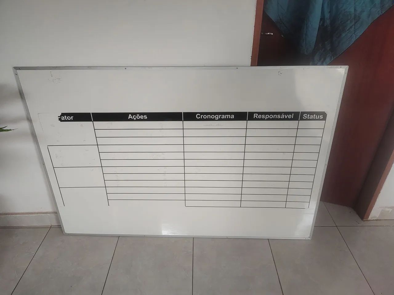 Quadro Branco Magnético para Reuniões