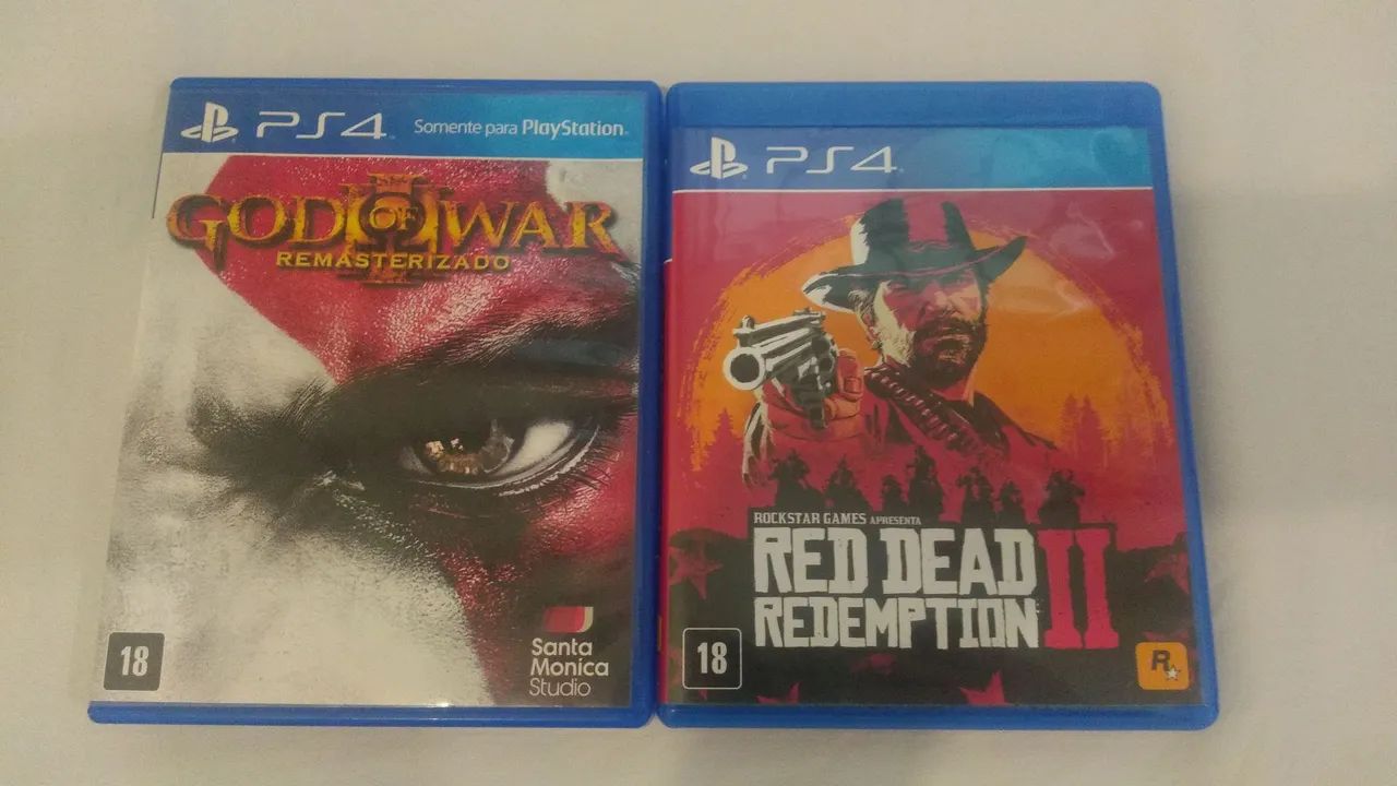 God of War 3 e Red Dead Redemption 2 - PS4