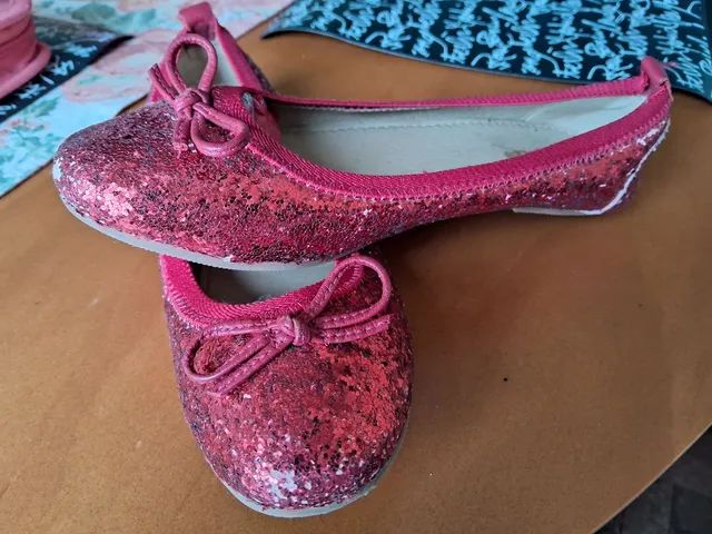 Sapatilha Infantil Glitter Vermelha Tyrol - Tamanho 34 - Foto 3