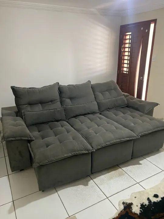 Sofá Retrátil Grande para 4 - Foto 2