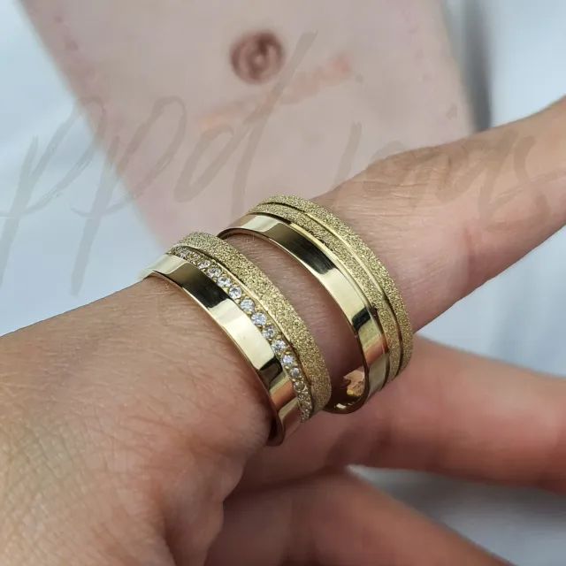 Alianças de Noivado em Ouro 18k