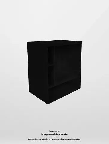 Buffet aparador para frigobar pequeno preto 64861558028162124