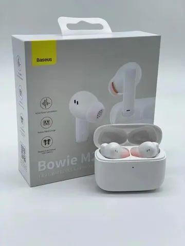  Fone de ouvido Baseus Bowie M2 bluetooth cancelamento de ruído ANC Pro (Branco ou Preto) - Foto 5
