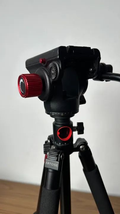 Tripé Vertical/Horizontal Profissional Arctise ZF60 + Fluid Head VT-3520 - Foto 2