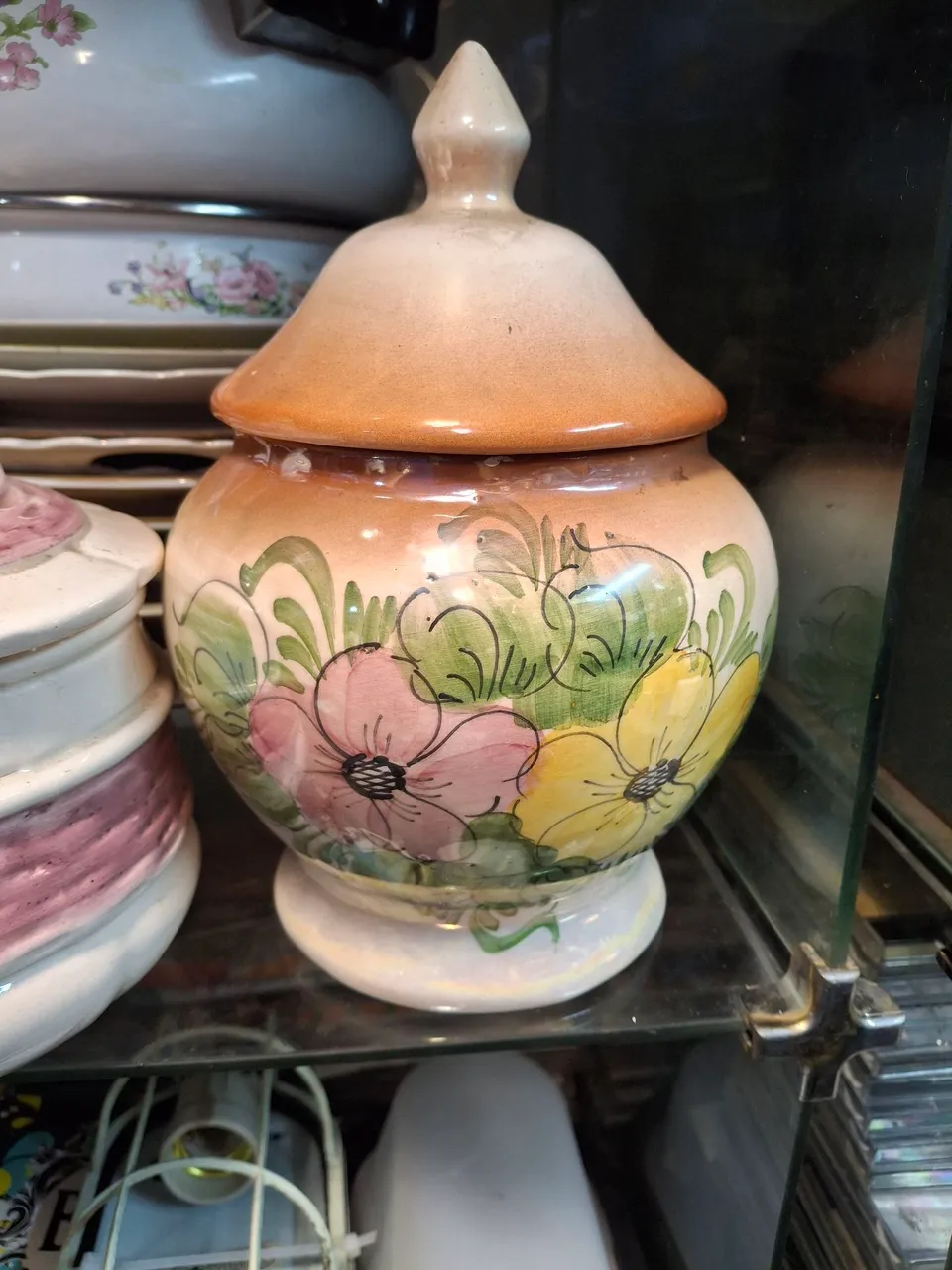 Pote de Cerâmica Decorado