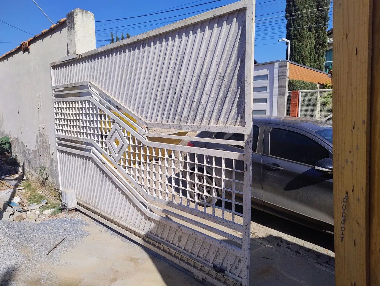 Portão de carro e pedrestre 