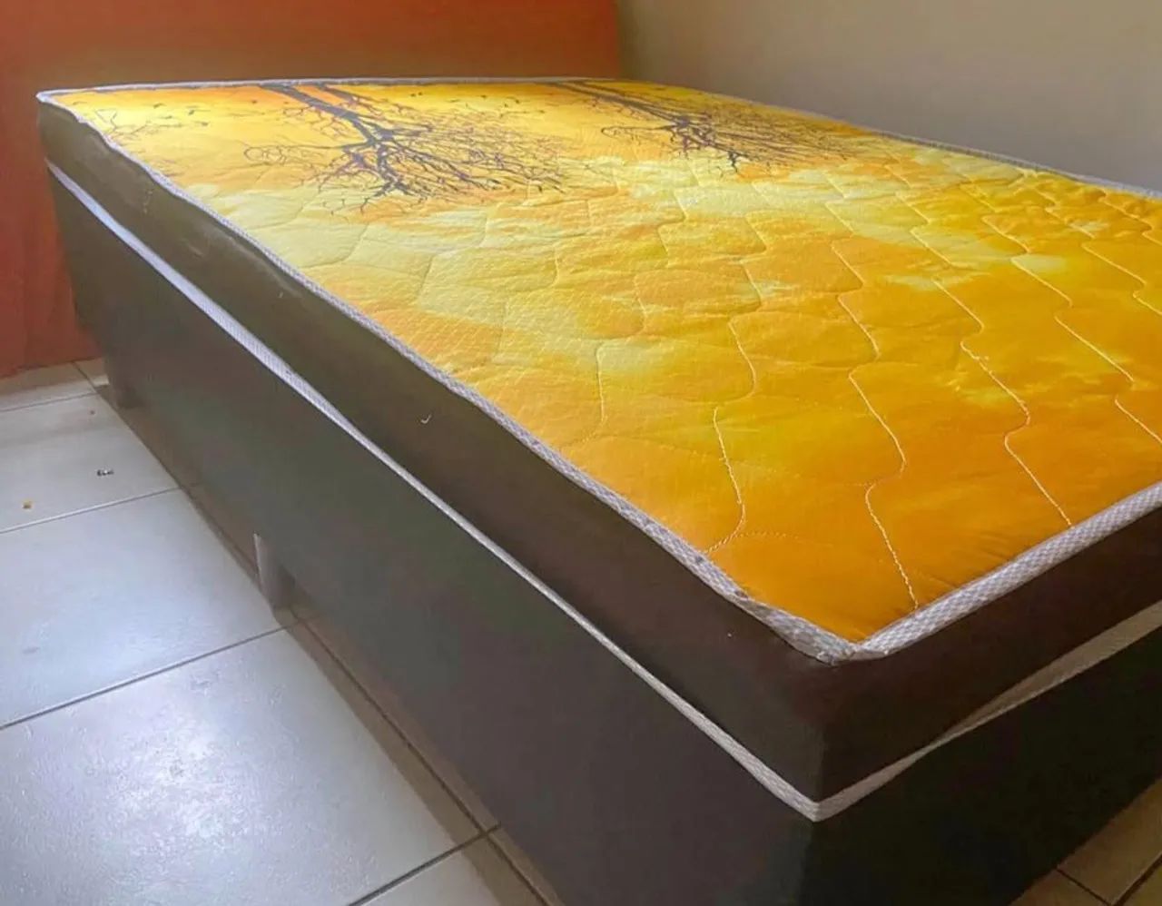 Cama Box Casal com Colchão acoplado 