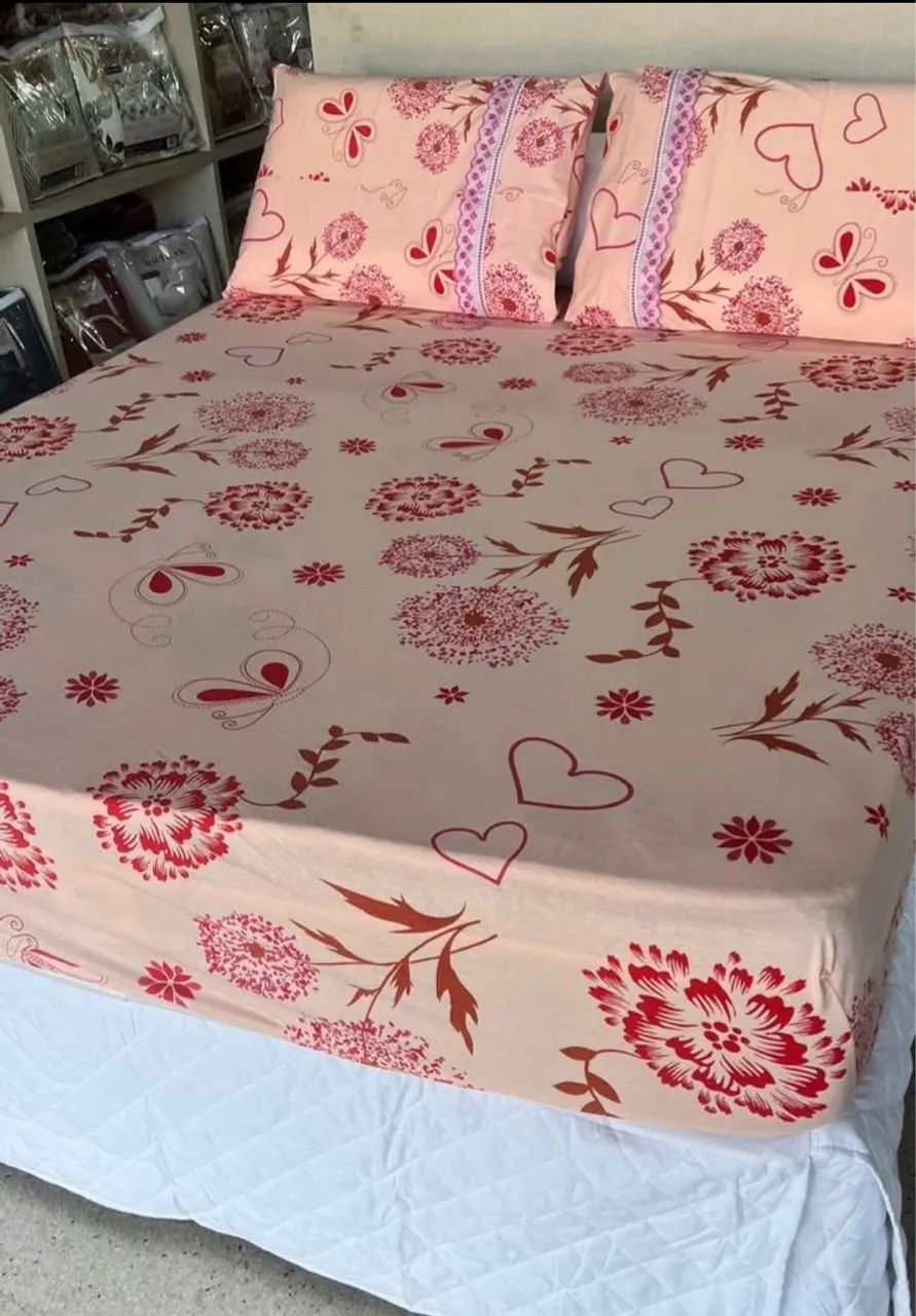 Lençóis de elástico malha 100% algodão  - Foto 5