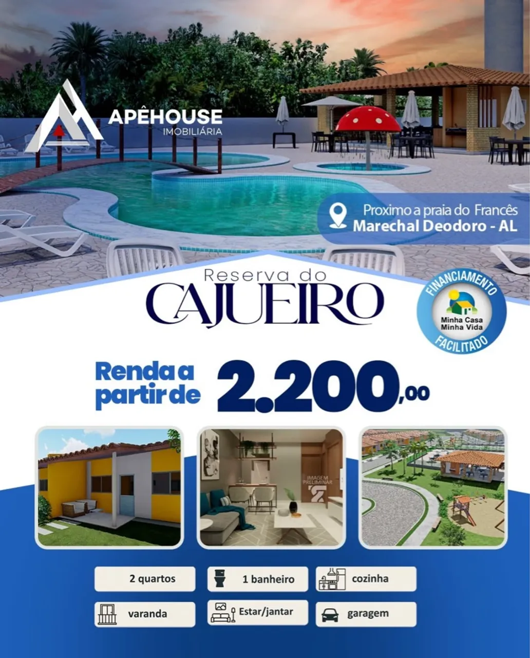 . SUA CASA EM CONDOMÍNIO E VARANDA AP
