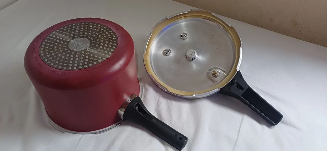 Panela pressão brinox com indução 4.2 vermelha  - Foto 3