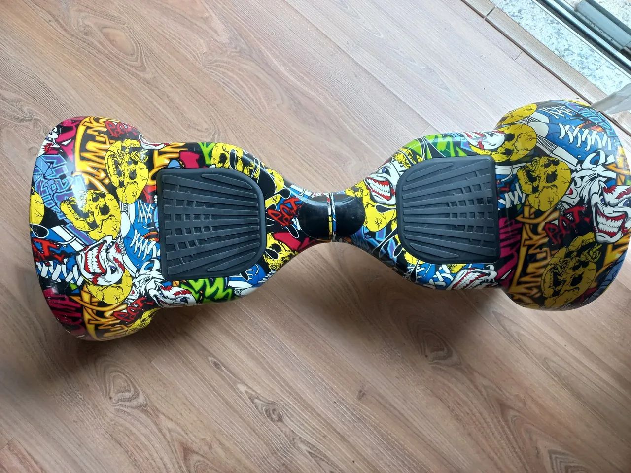 Skate Elétrico Hoverboard 10 polegadas Bluetooth colorido hip hop - Foto 4