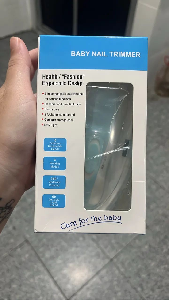 Cortador de unhas eletrico para bebês / lixa de unha elétrica - Foto 2