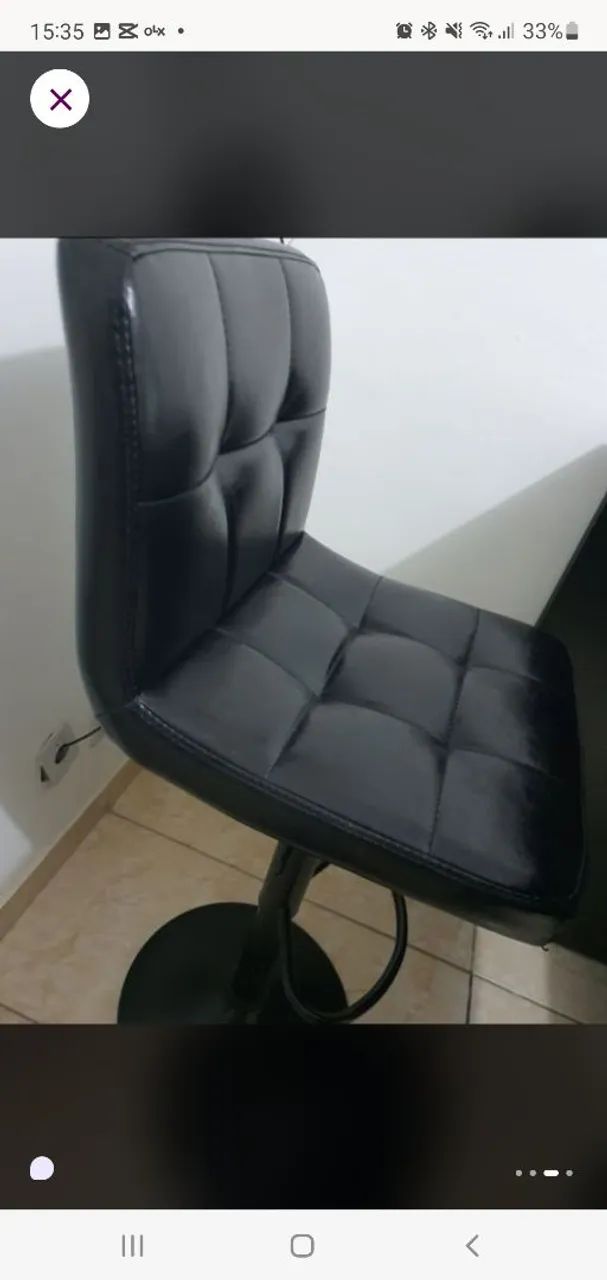 2 banquetas de couro - Foto 3