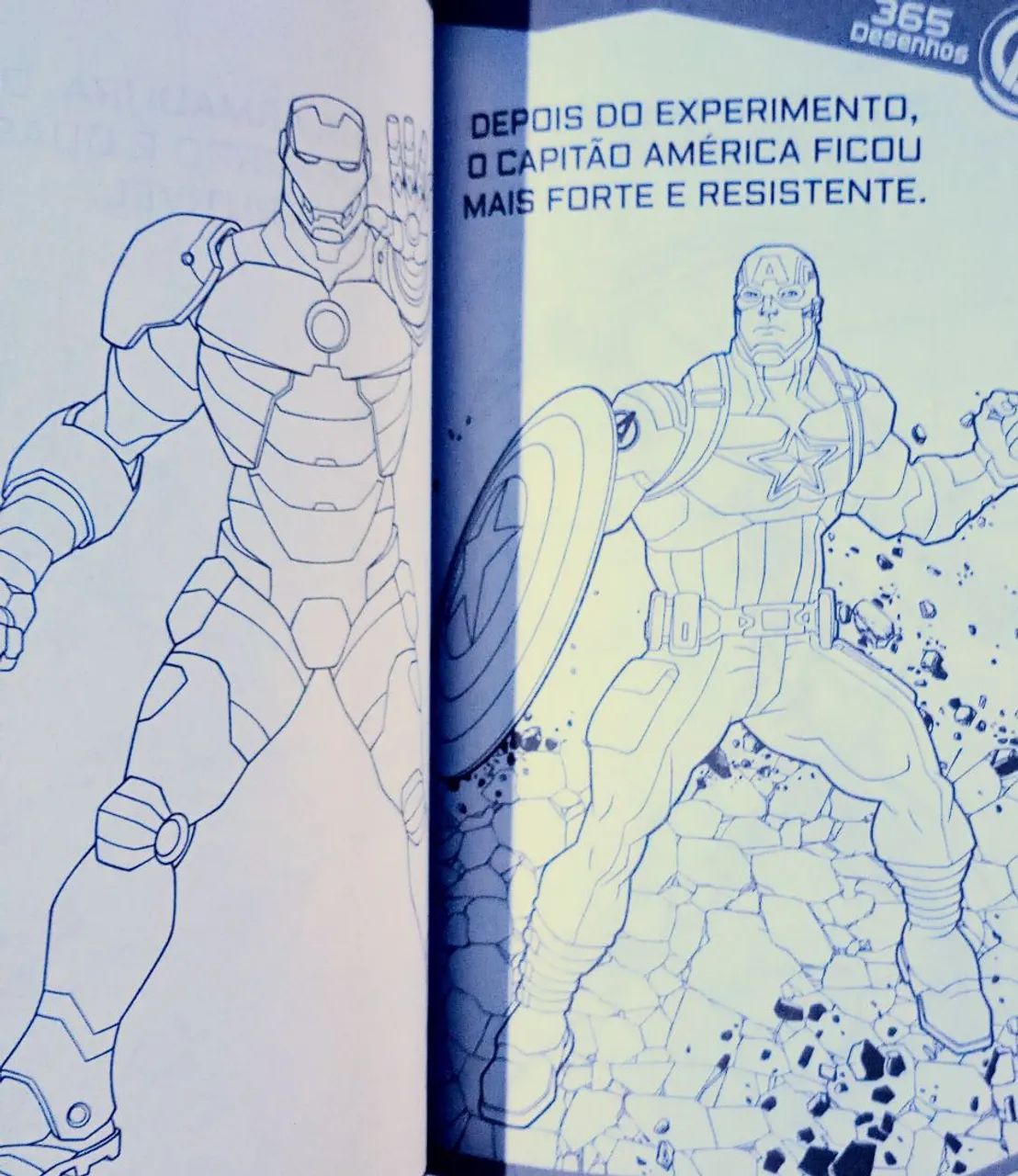 LIVRO DE PINTAR Marvel 365 Desenhos Para Colorir Estimule a criatividade e a arte  - Foto 4