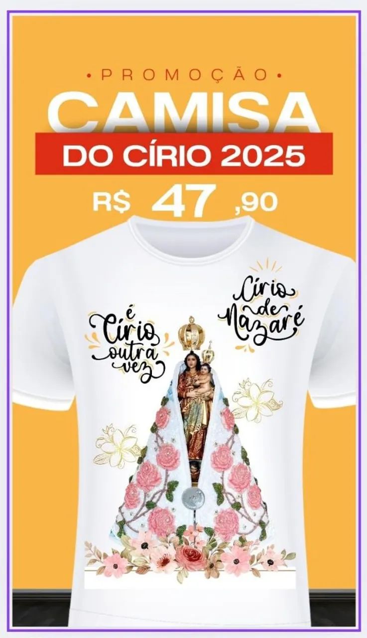 Camisa de Círio  - Foto 2