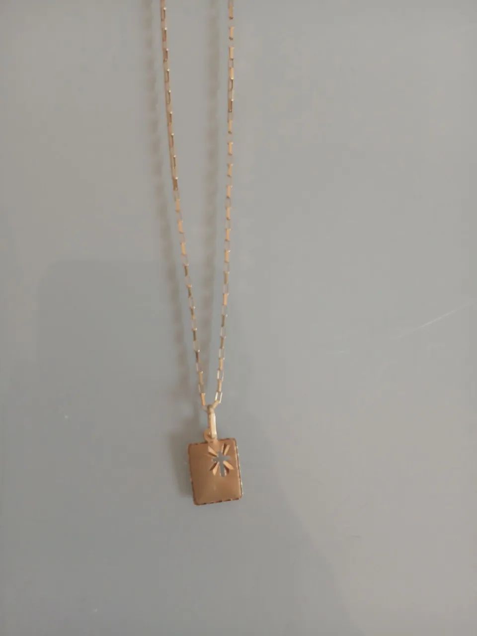 Cordao ouro 18k Dourado com Pingente crucifixo 