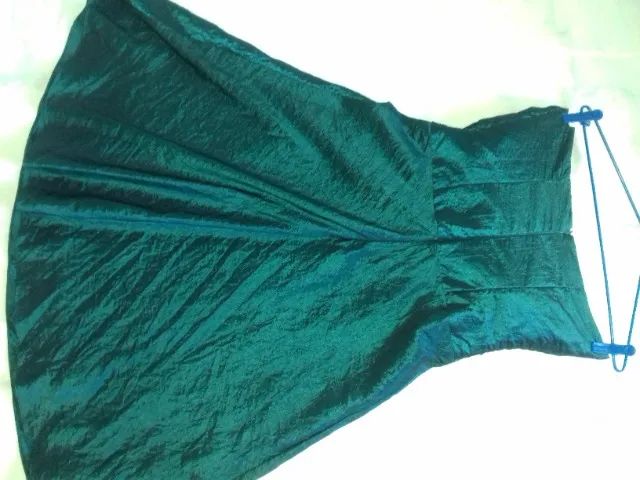 Vestido tafetá verde - Foto 4