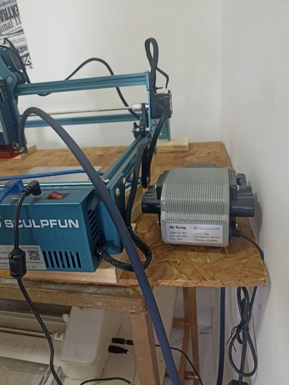 Sculpfun S9 + bomba de ar - Foto 2