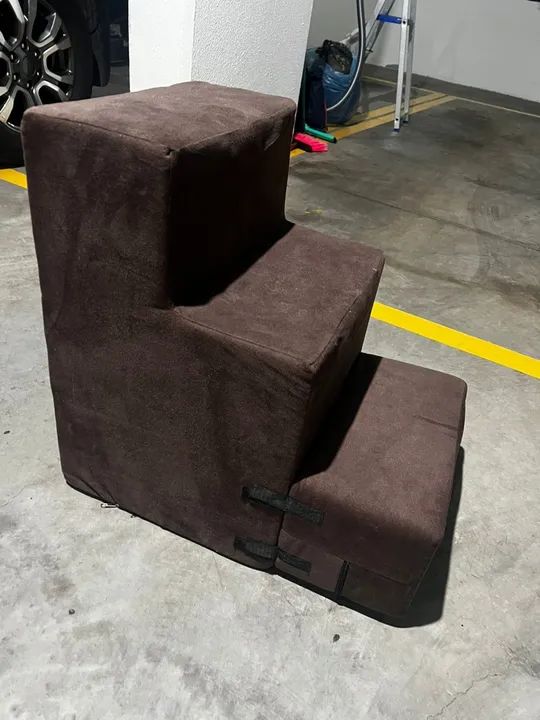 Escada para pet em suede 60cm de altura 