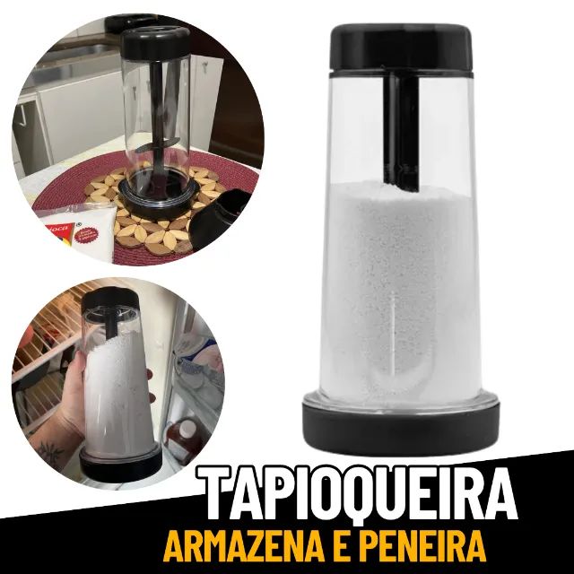 Tapioqueira Peneira Polvilhador - Prepara e Armazena - Tapiocas perfeitas _ CS432  