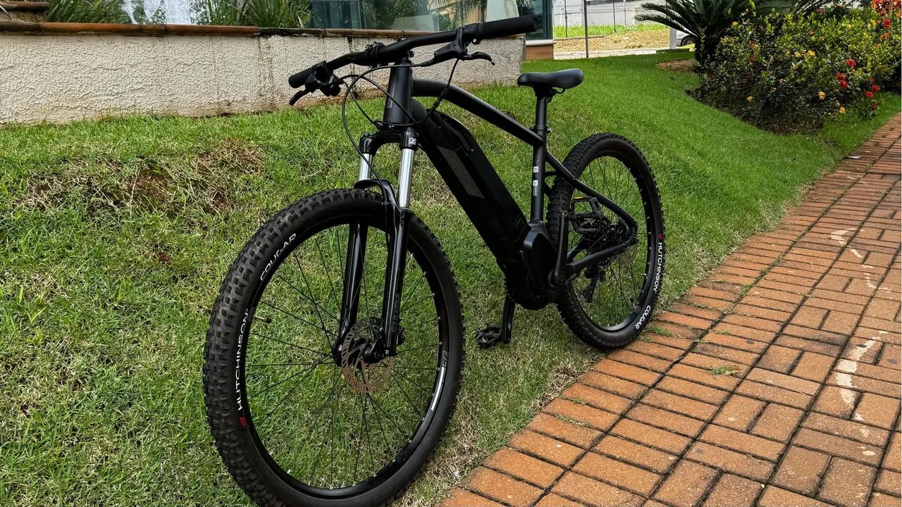 BICICLETA MTB ASSISTIDA E-ST 500 PRETO 27,5"  - Foto 5