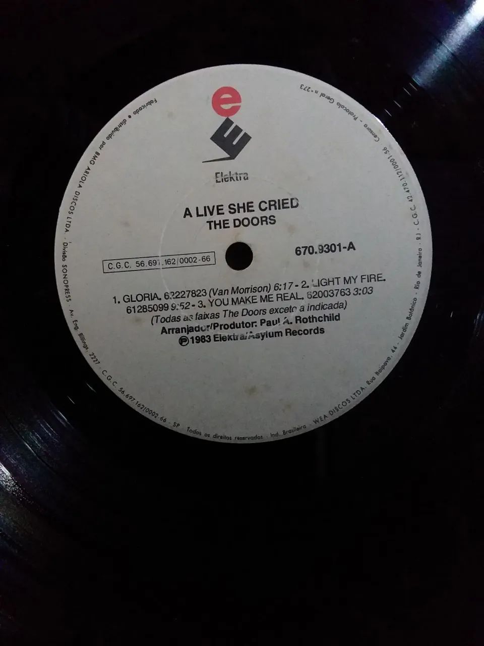 LP/Vinil The Doors - Alive She Cried - 1983 - Foto 3
