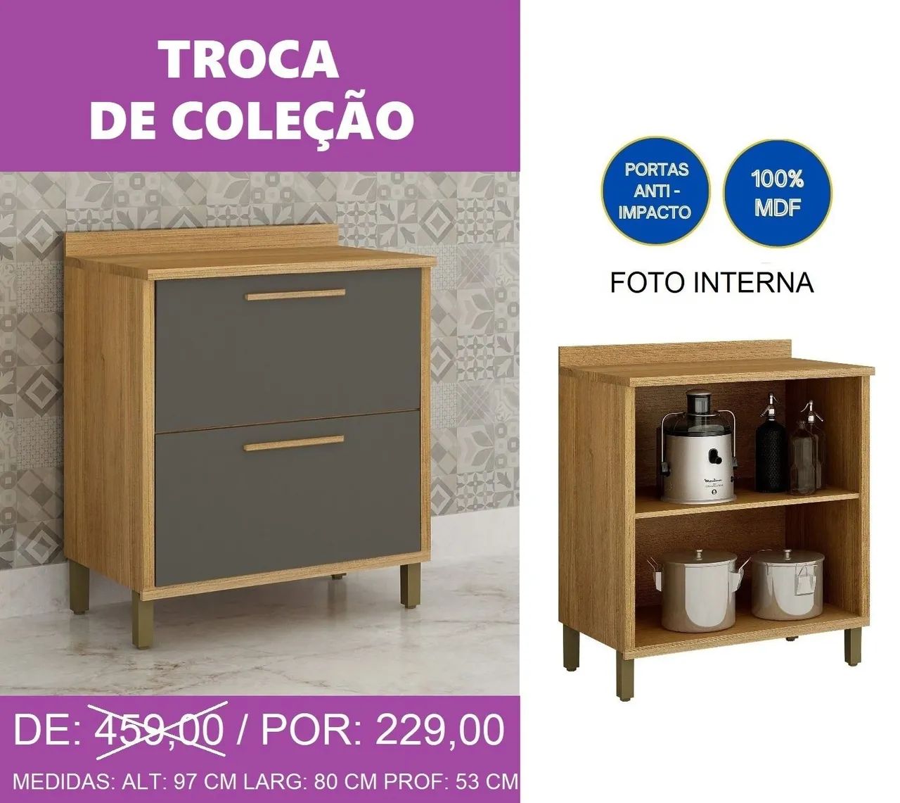 Balcão duas portas