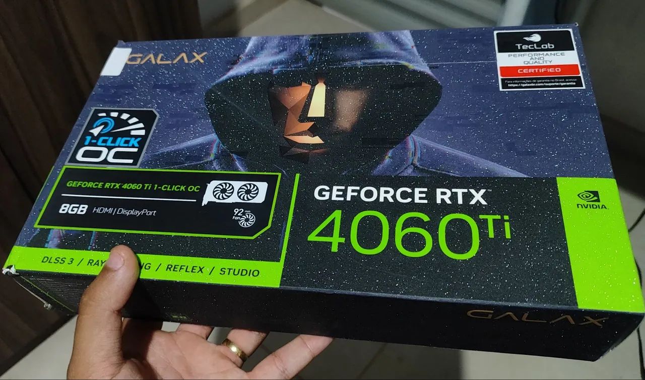 Placa de Vídeo RTX 4060TI 8GB 128BIT GALAX