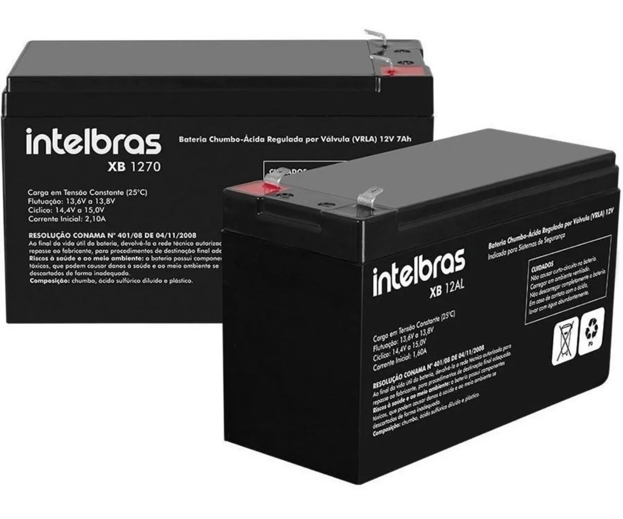 Bateria Intelbras XB 1270 e XB 12AL - 12V