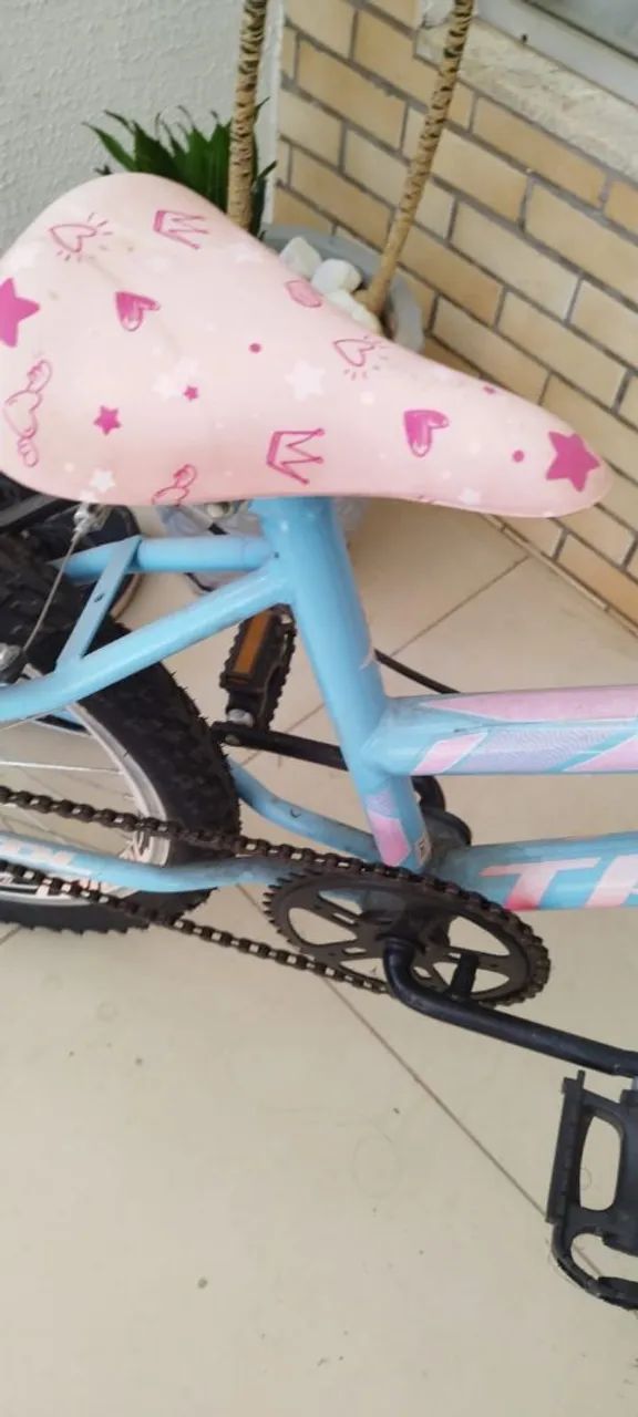 Bicicleta Infantil Azul com Cesta - Foto 3