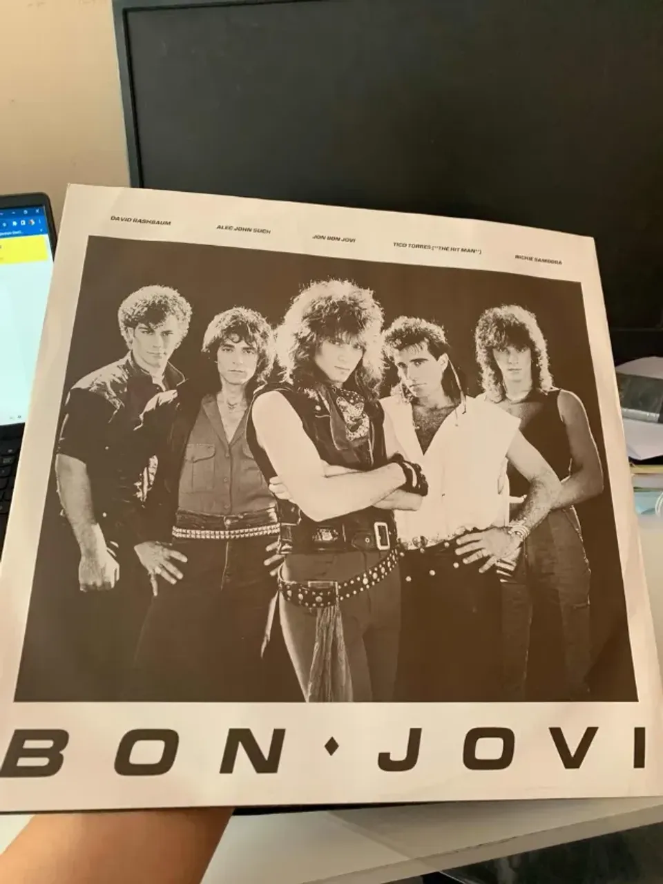 LP Bon Jovi 1984 ST C/ Encarte Importado (Usado)