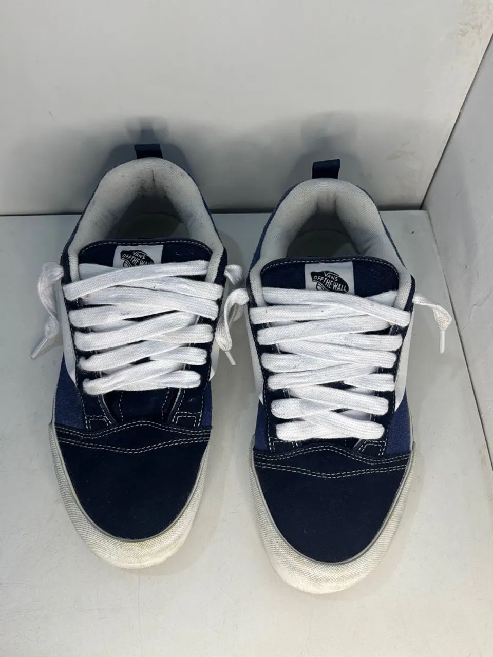 Tênis Vans Knu Skool Azul e Branco ORIGINAL Calçados Boa