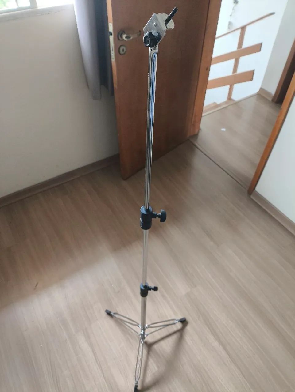 Estante reta para prato de bateria 1,6m - Foto 2