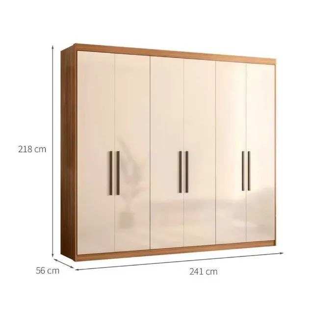Guarda Roupa Casal 100% MDF 6 Portas e 4 Gavetas Direto da fabrica entregamos - Foto 2