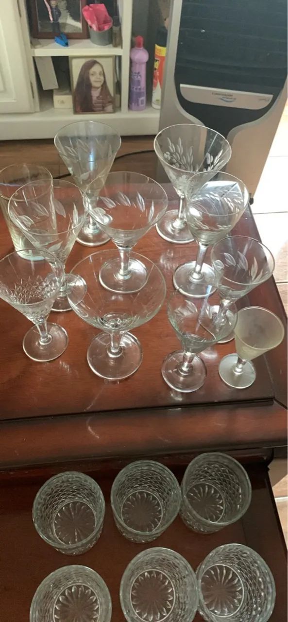 taça de cristal antigo 
