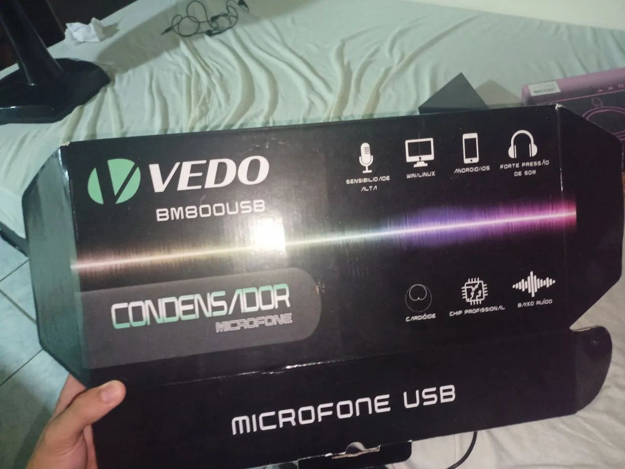 Microfone Condensador BM800 USB / (Gravações, Podcast, Música e outros) - Foto 2