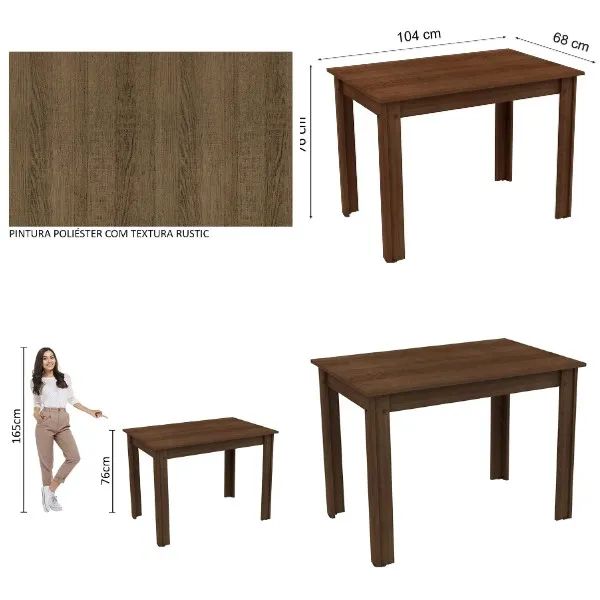 Conjunto de Mesa, Cadeiras, Aparador e Poltronas embalados - Preço de Dia das Mães - Foto 3