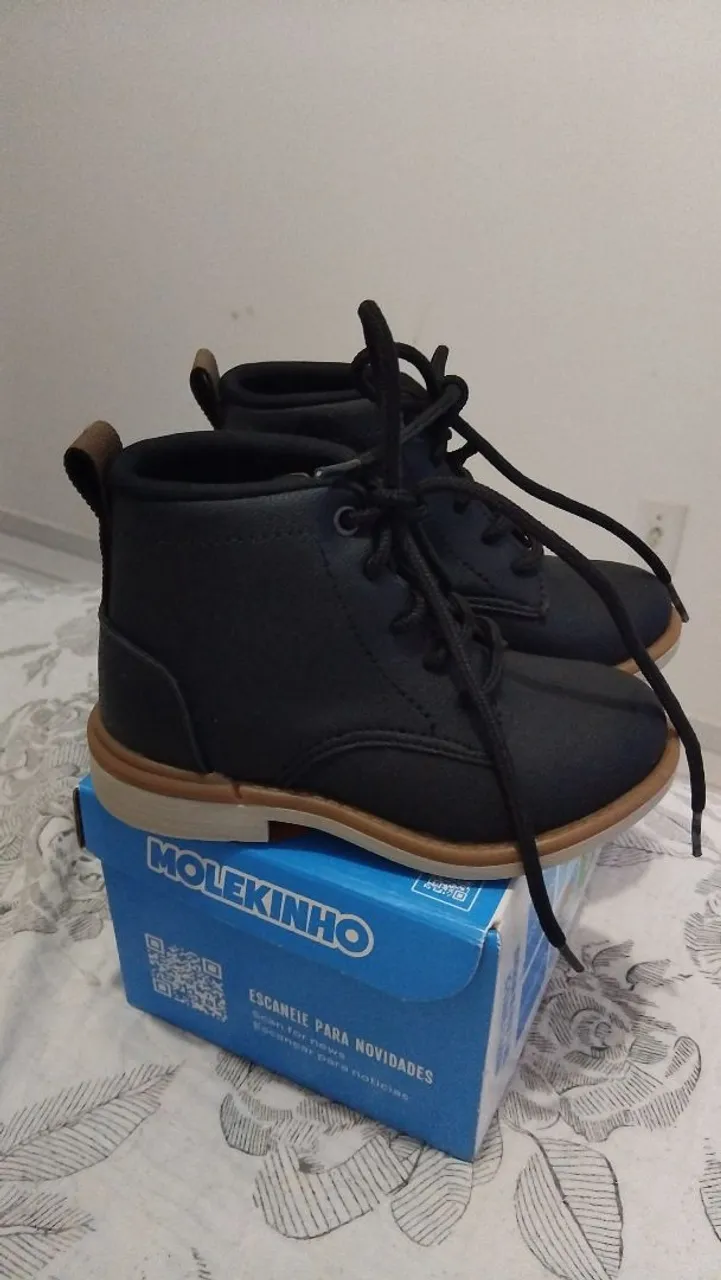 Botas Bebê - Preta - Número 23