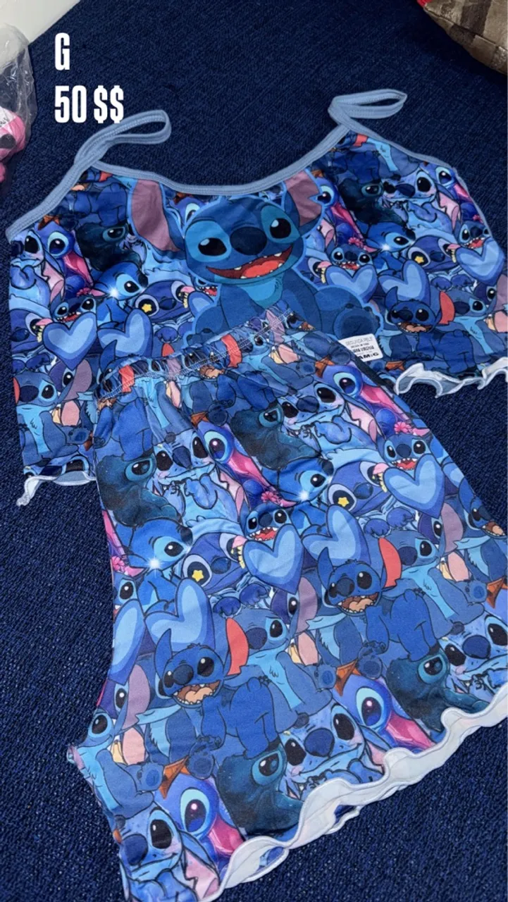 Conjunto Pijama Stitch - Tamanho G