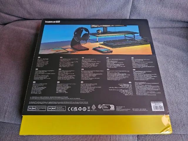 Headset Gamer Baseus GH02 - 4 falantes, BT + 2.4ghz, novo, lacrado - Foto 2