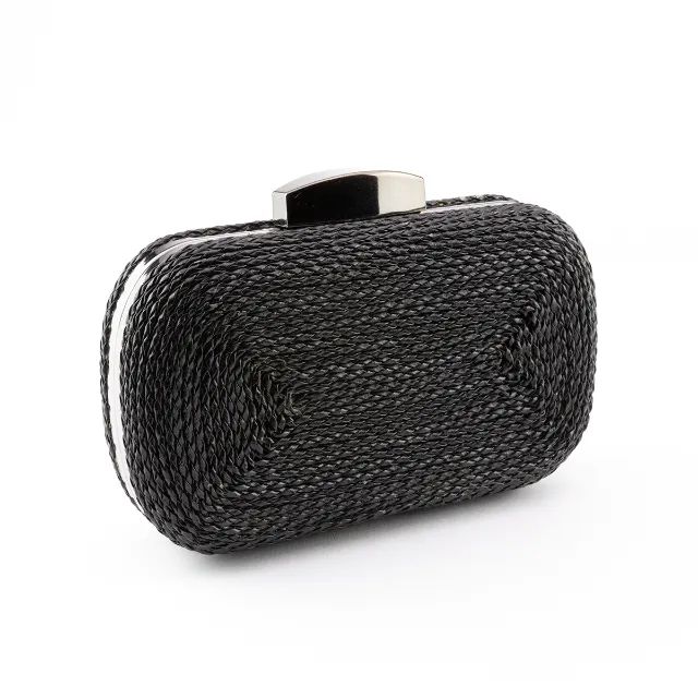 Bolsa Clutch Couro Trançado Shoestock Grafite