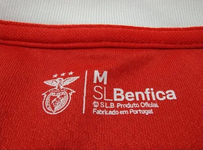 Camisa Oficial Benfica (Portugal) 2019, tamanho P (50x71cm). Como nova! Made in Portugal. - Foto 6