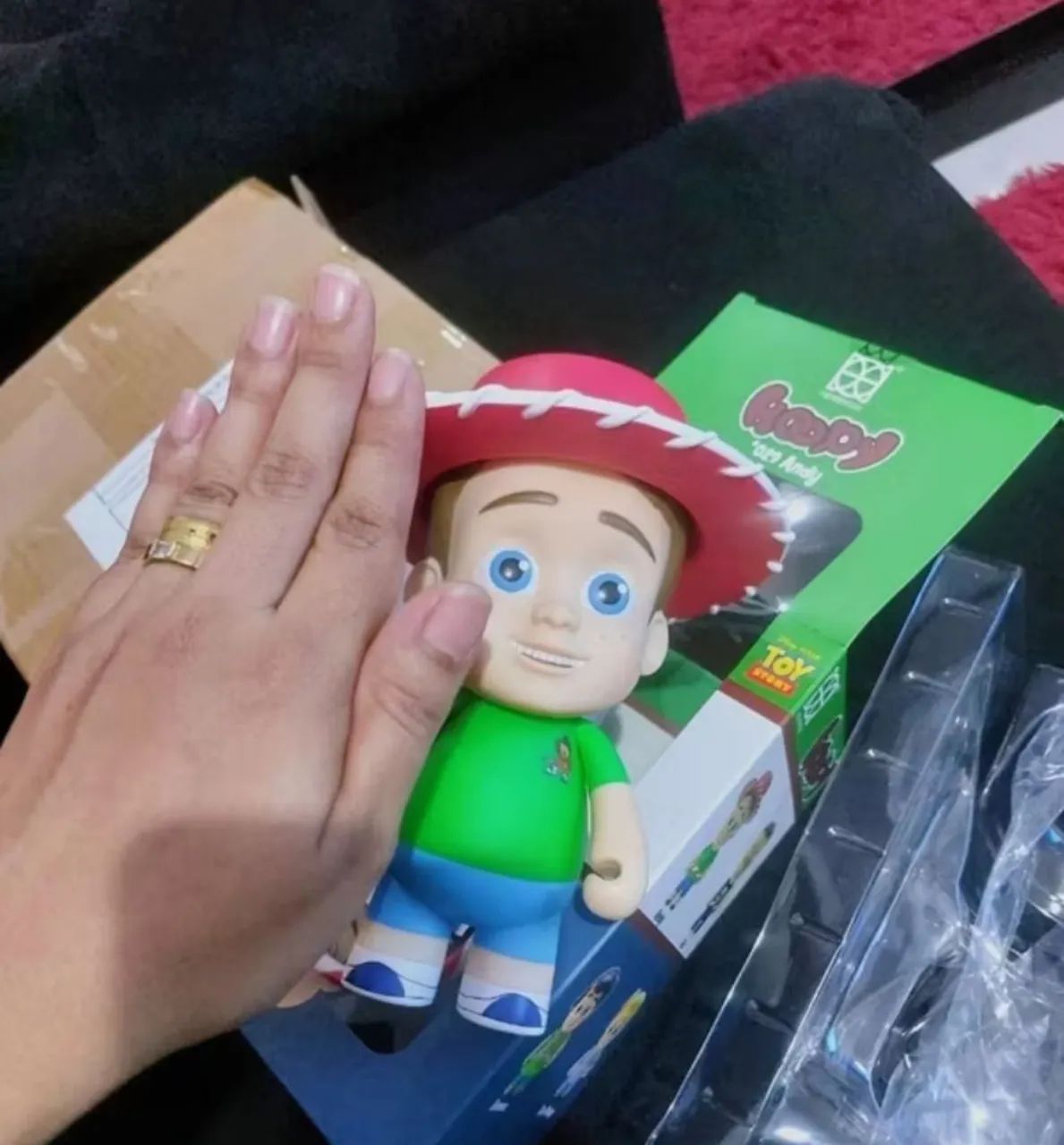 Boneco Toy Story Andy Original Disney NOVO TAG Woody buzz slinky rex Jessie bala no alvo - Foto 4