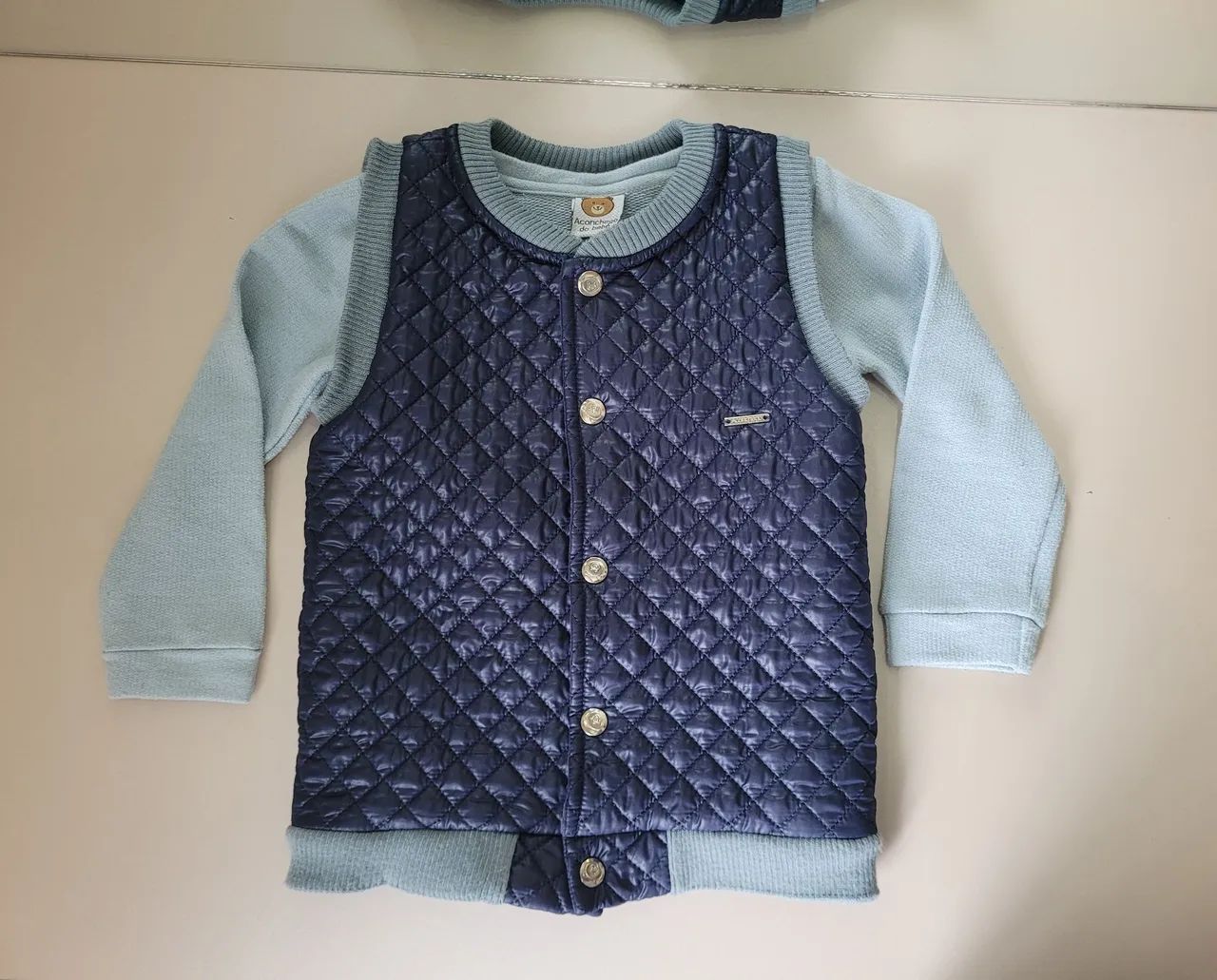 Conjunto Infantil Casaco e Colete Acolchoado