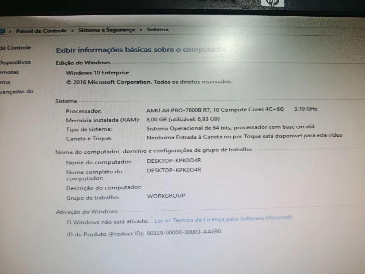 Computador completo CPU a10 8gb HD de 500gb windows 10  - Foto 2