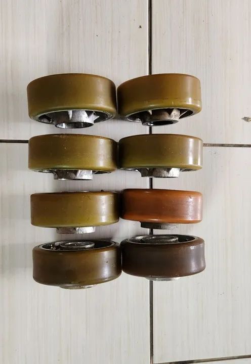 Rodas de alumínio com revestimento poliuretano 150x60mm.(Preço por peça) - Foto 2