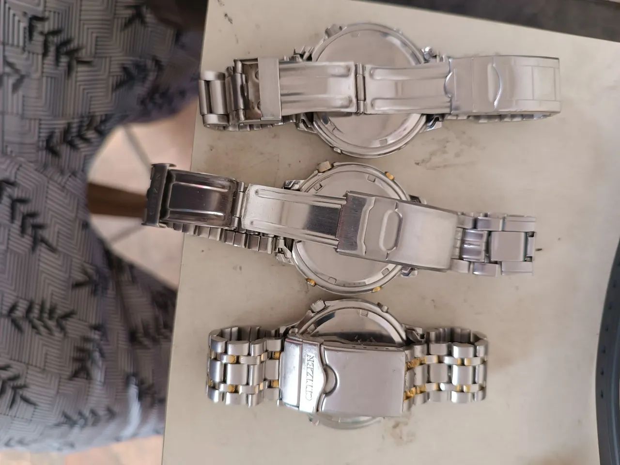 Relógios citizen New wigmam usados com detalhes 2 pega parcial outro parado 600.00 no  - Foto 6