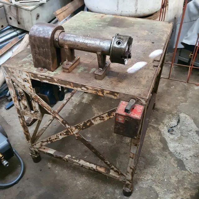 Mini Torno Caseiro Com Bancada Usado - Foto 4