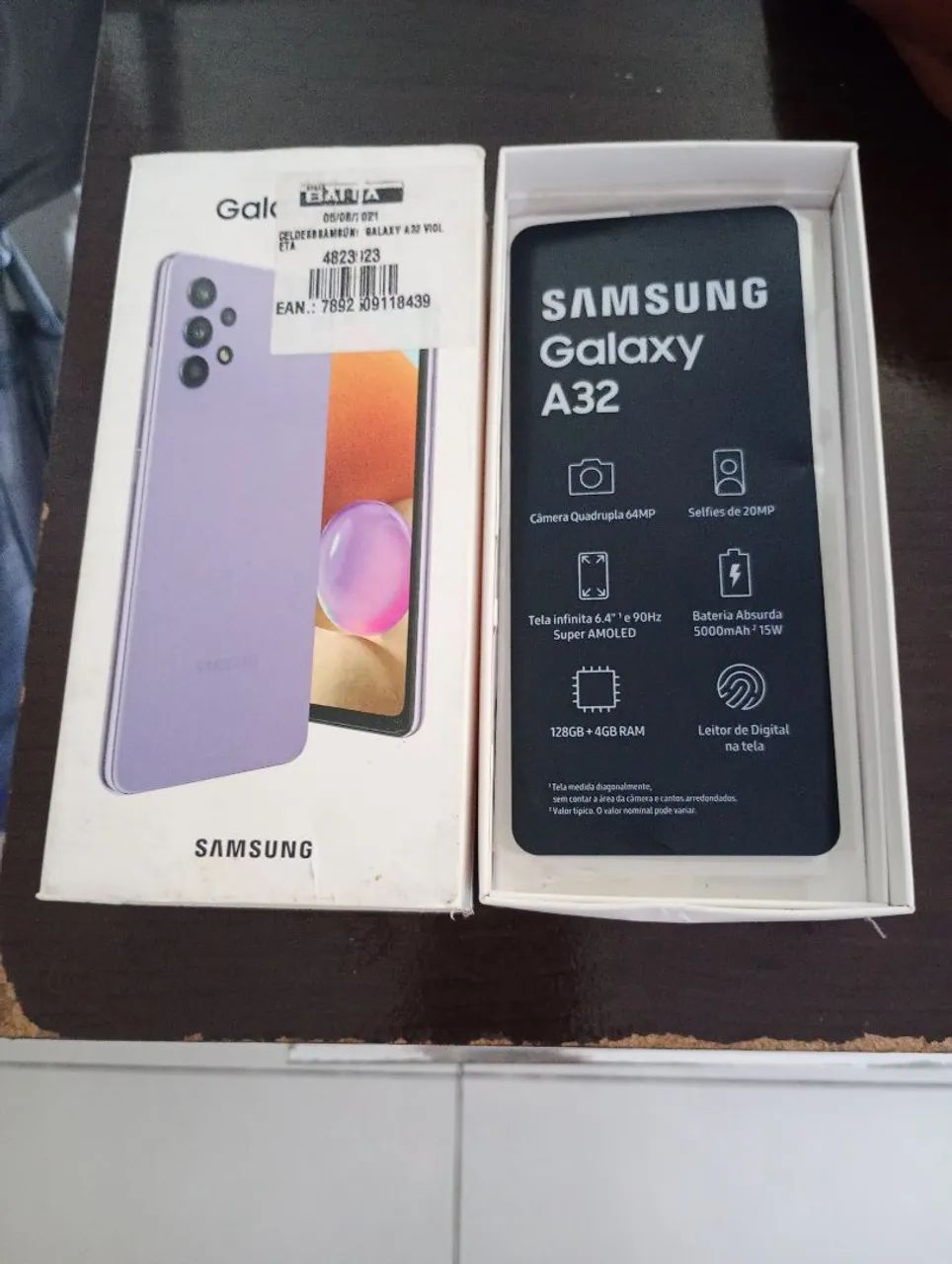 Embalagem vazia de celular e mais duas  carcaça do Motorola g14 e do Samsung A32 - Foto 4